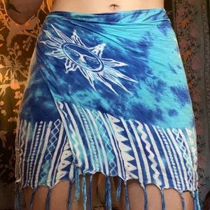 Beach wrap boho sun skirt